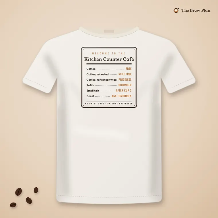 Kitchen Counter Café tee in natural